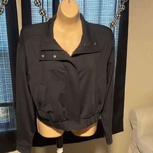 Athleta Black Bomber Jacket